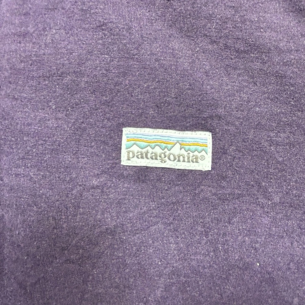 Patagonia Ahnya Sweatshirt Womens XL Plum Purple Organic Cotton Crewneck Outdoor - Picture 5 of 12
